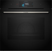 Bosch Serie 8 HSG7584B1 Wifi Connected Built In Electric Single Oven with Steam Function - Black
