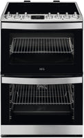 AEG 6000 SteamBake CIB6734ACM 60cm Electric Cooker with Induction Hob - Stainless Steel