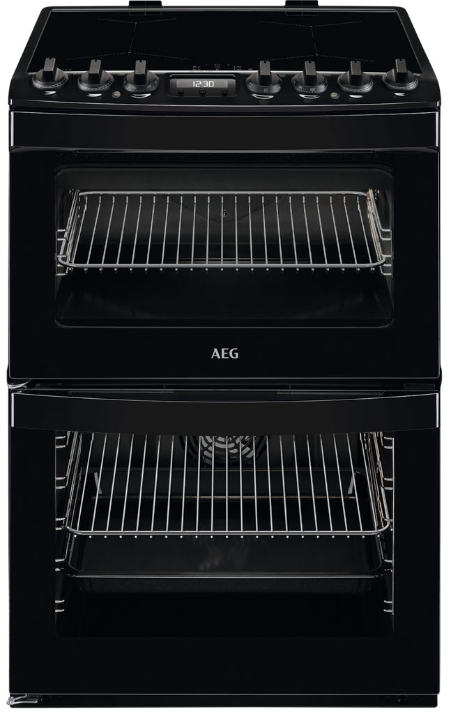 AEG 6000 SteamBake CIB6743ACB 60cm Electric Cooker with Induction Hob - Black