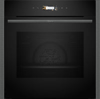 NEFF N70 B24CR31G0B Wifi Connected Built In Electric Single Oven - Graphite