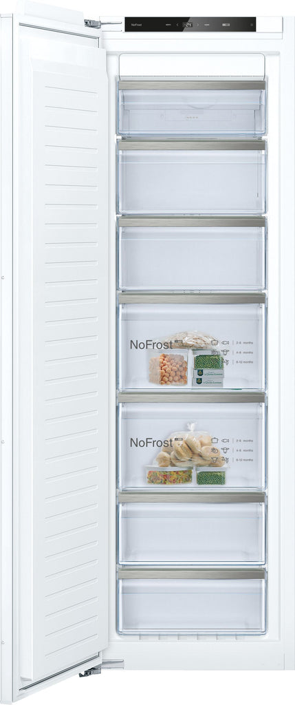 Neff N50 GI7812EE0G 56cm Integrated Upright Frost Free Freezer - Fixed Door Fixing Kit - White - E Rated
