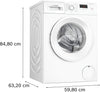 Bosch Series 2 WGE03408GB 8Kg Washing Machine with 1400 rpm - White - A Rated