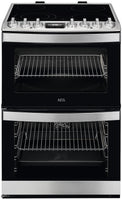 AEG 6000 SteamBake CCB6741ACM 60cm Electric Cooker with Ceramic Hob - Stainless Steel