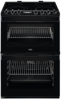 AEG 6000 SteamBake CCB6741ACB  60cm Electric Cooker with Ceramic Hob - Black