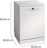 Bosch Serie 2 SMS2HVW67G Wifi Connected Standard Dishwasher - White - D Rated