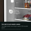 Aeg NSC7N18ZES Integrated Frost Free Fridge Freezer with Sliding Hinge - E Rated