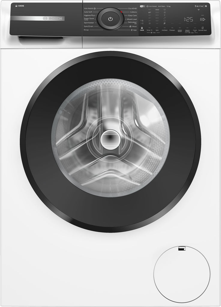 Bosch WGH254A0GB Series 6 i-DOS 10Kg Washing machine with 1400 rpm - White - A Rated