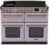 Rangemaster ESDLB110EIPHTH/AB1 Estel Deluxe BC 110cm Induction Range Cooker - Heather/Antique Brass Trim