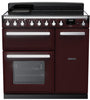 Rangemaster ESDL90EIPBOR/CM1 Estel Deluxe 90cm Induction Range Cooker - Bordeaux/Chrome Trim