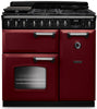 Rangemaster CLDL90DFPBOR/CM1 Classic Deluxe 90cm Dual Fuel Range Cooker - Bordeaux/Chrome Trim
