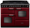 Rangemaster CLDLO110DFPBOR/CM1 Classic Deluxe OC 110cm Dual Fuel Range Cooker - Bordeaux/Chrome Trim