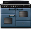Rangemaster CLDLO110EIPSTB/CM1 Classic Deluxe OC 110cm Induction Range Cooker - Stone Blue/Chrome Trim