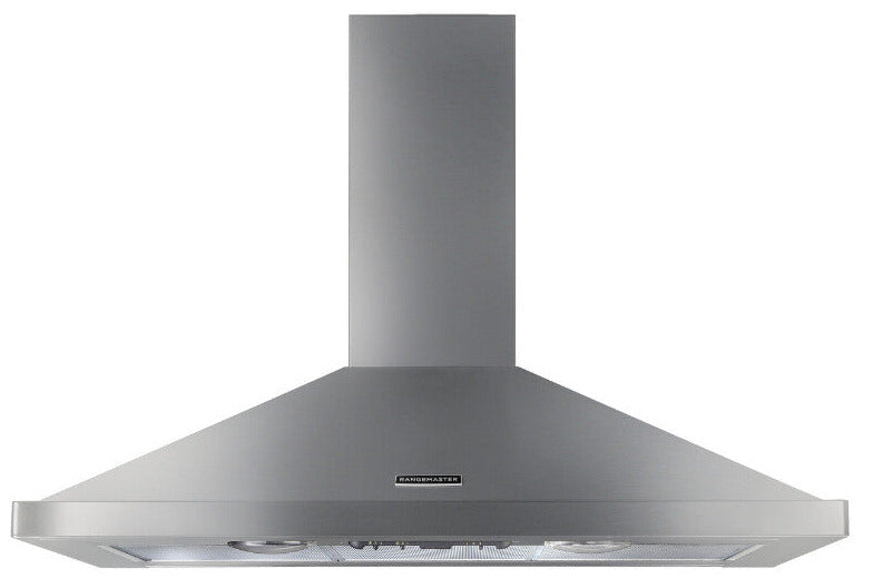 Rangemaster RHDC100SS/C 100cm Chimney Hood - Stainless Steel/Chrome Badge
