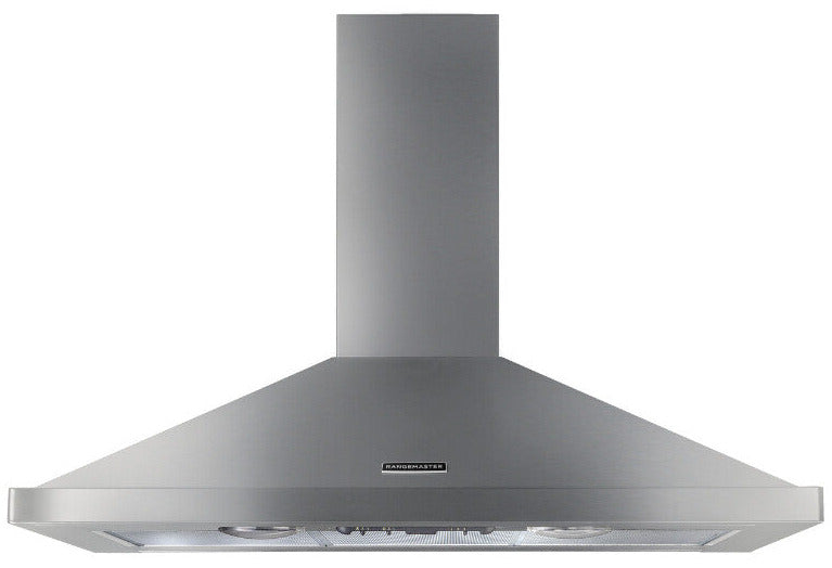 Rangemaster RHDC110SS/C 110cm Chimney Hood Stainless Steel/Chrome Badge