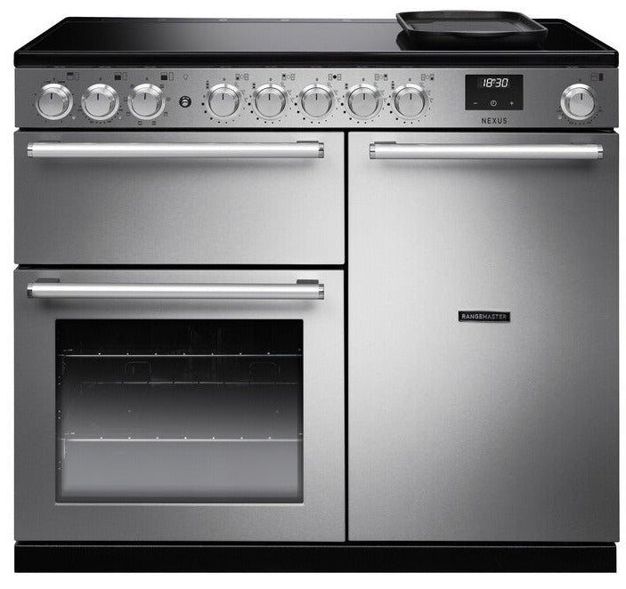 Rangemaster NEX100EISTST/CM1 Nexus Deluxe 100cm Electric Range Cooker with Induction Hob - Stainless Steel