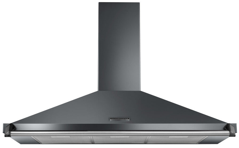 Rangemaster RCLAHDC100SL/C Classic 100cm Chimney Hood - Slate/Chrome Rail