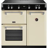 Stoves Precision Deluxe D900Ei TCH 90cm Electric Range Cooker with Induction Hob - Classic Cream
