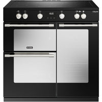 Stoves Sterling Deluxe D900Ei TCH 90cm Electric Range Cooker with Induction Hob - Black
