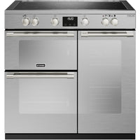 Stoves Sterling Deluxe D1000Ei RTY 100cm Electric Range Cooker with Induction Hob - Black