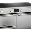 Stoves Sterling Deluxe D1000Ei ZLS 100cm Electric Range Cooker with Induction Hob - Stainless Steel