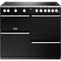 Stoves Precision Deluxe D1000Ei RTY 100cm Electric Range Cooker with Induction Hob - Black