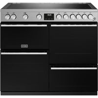 Stoves Precision Deluxe D1000Ei RTY 100cm Electric Range Cooker with Induction Hob - Stainless Steel