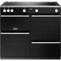 Stoves Precision Deluxe D1000Ei TCH 100cm Electric Range Cooker with Induction Hob - Black