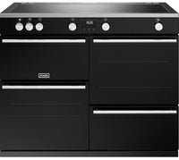 Stoves Precision Deluxe D1100Ei ZLS 110cm Electric Range Cooker with Induction Hob - Black