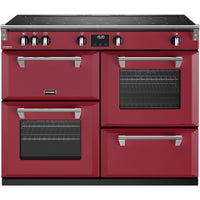 Stoves Richmond Deluxe D1100Ei TCH 110cm Electric Range Cooker with Induction Hob - Chilli Red
