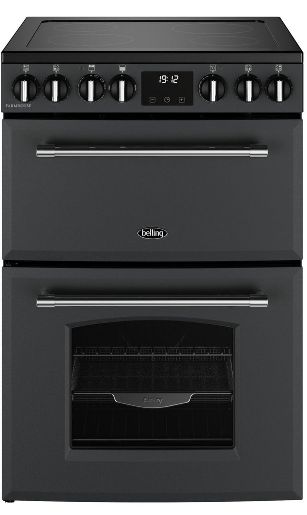 Belling Farmhouse 60E 60cm Electric Cooker with Ceramic Hob - Anthracite