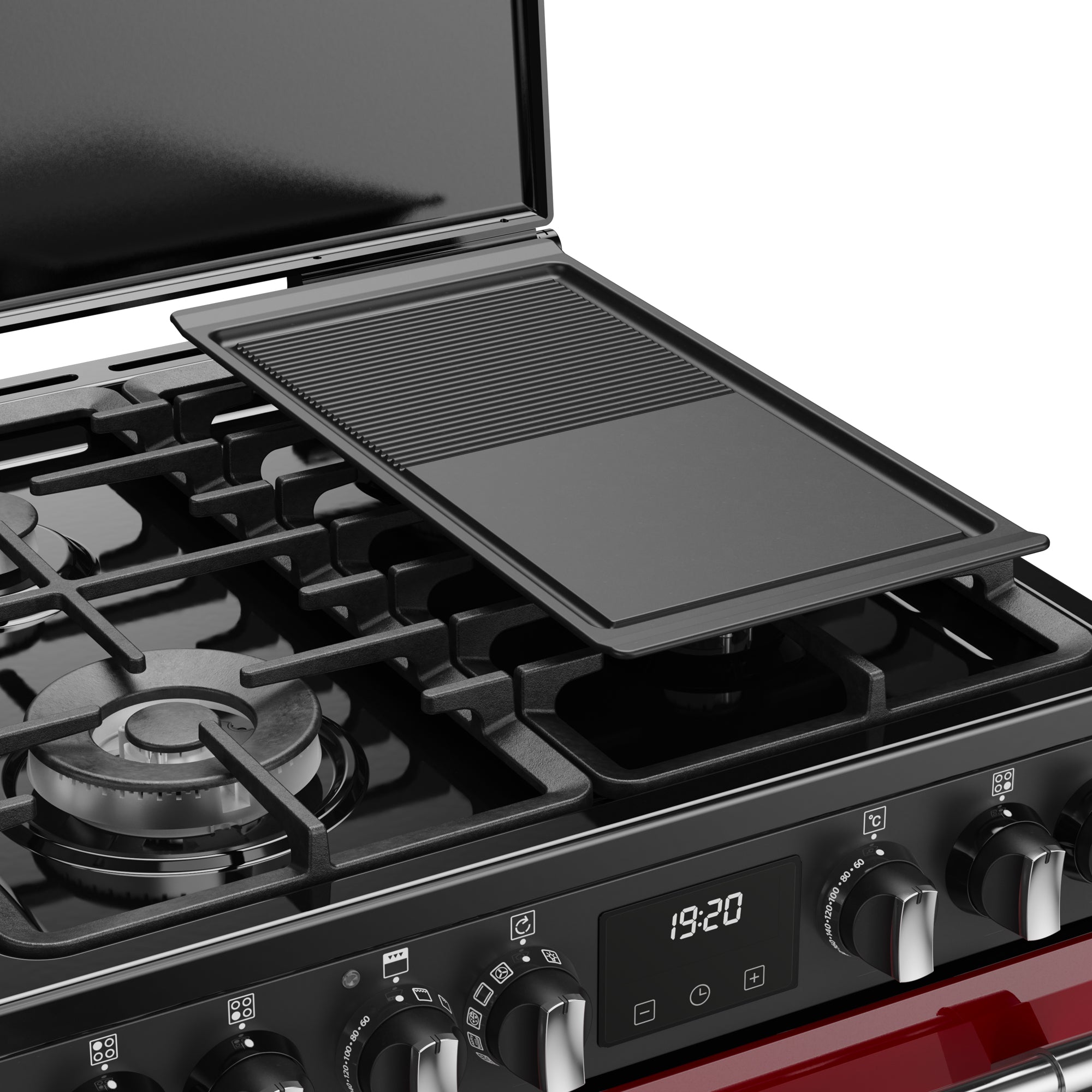 Gar Cooker Stoves Richmond Deluxe 60DF 60cm Dual Fuel Cooker - Garnet Red| Moores ...