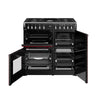 Stoves Richmond Deluxe 90DF 90cm Dual Fuel Range Cooker - Garnet Red
