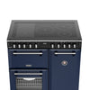 Stoves Richmond Deluxe 90Ei RTY 90cm Electric Range Cooker with Induction Hob - Midnight Blue