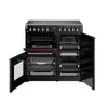 Stoves Richmond Deluxe 90Ei RTY 90cm Electric Range Cooker with Induction Hob - Garnet Red