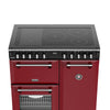 Stoves Richmond Deluxe 90Ei RTY 90cm Electric Range Cooker with Induction Hob - Garnet Red