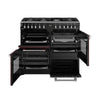 Stoves Richmond Deluxe 100DF 100cm Dual Fuel Range Cooker - Garnet Red