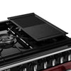 Stoves Richmond Deluxe 100DF 100cm Dual Fuel Range Cooker - Garnet Red