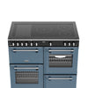 Stoves Richmond Deluxe 100Ei RTY 100cm Electric Range Cooker with Induction Hob - Twilight Blue