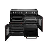 Stoves Richmond Deluxe 100Ei RTY 100cm Electric Range Cooker with Induction Hob - Garnet Red