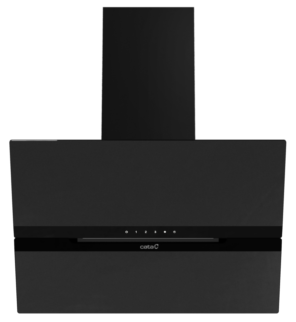 Cata CATAGM60MB 60cm Auto-Open Angled Glass Hood  - Matt Black