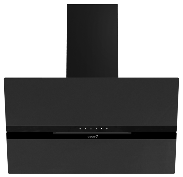 Cata CATAGM90MB 90cm Auto-Open Angled Glass Hood  - Matt Black