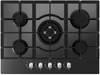 Cata UBGOG701BK 70cm Gas Hob - Black Glass