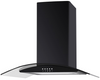 Cata UBSCG60BK 60cm Curved Glass Hood - Black