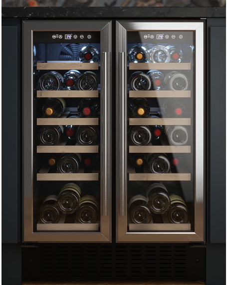 Cata UBSSWC60DD 60cm Dual Zone Wine Cooler - Stainless Steel