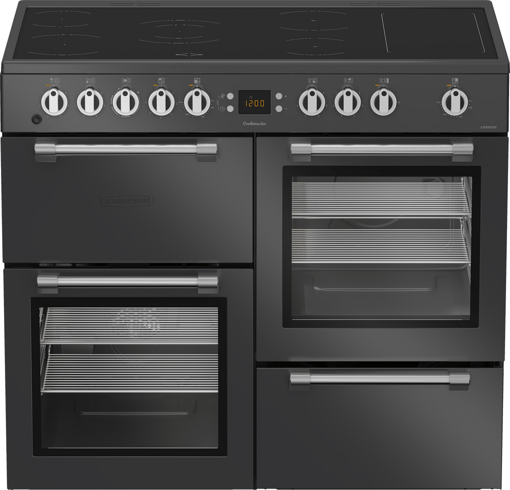 Leisure CK100C210T Cookmaster 100cm Electric Range Cooker with Ceramic Hob - Anthracite