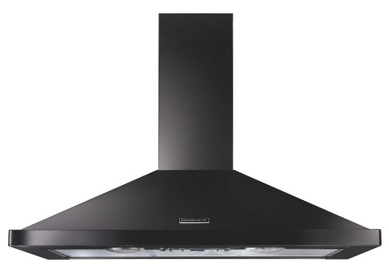 Rangemaster RHDC110SL/C 110cm Chimney Hood - Slate/Chrome Badge