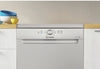 Indesit D2FHK26SUK Standard Dishwasher - Silver - E Rated