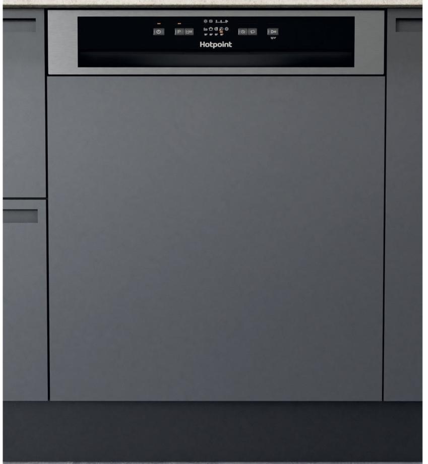 Hotpoint H3BL626XUK Semi Integrated Standard Dishwasher - Stainless Steel - E Rated