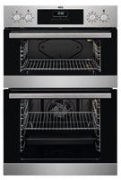 AEG DEX33111EM Built In Electric Double Oven - Stainless Steel