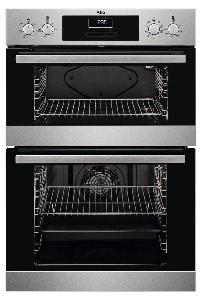 AEG DEX33111EM Built In Electric Double Oven - Stainless Steel